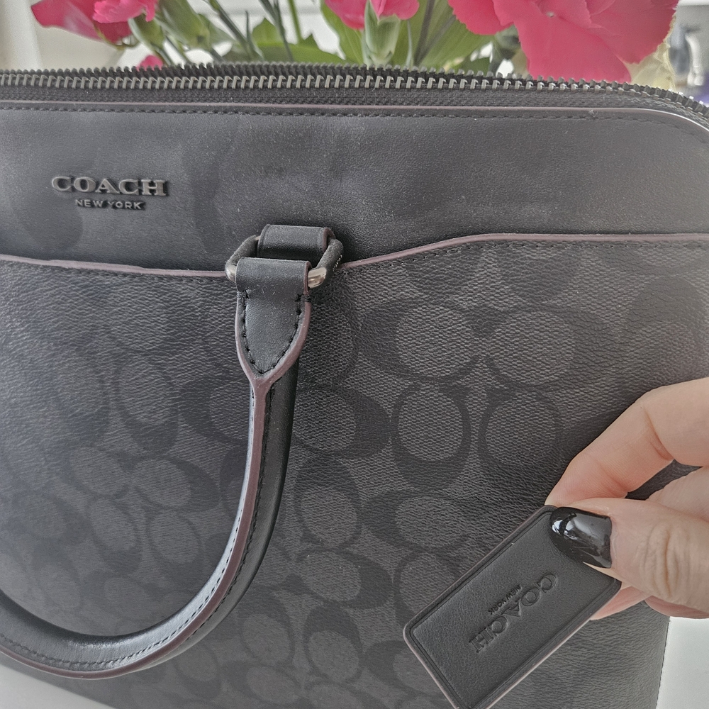 NWT Coach Laptop Case Black MSRP $375 Professional Unisex - Picture 4 of 7